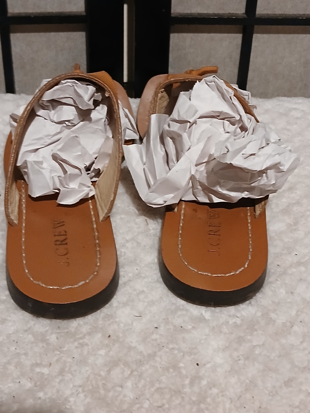 J.Crew Tan Leather Thong Sandals - Picture 6 of 7